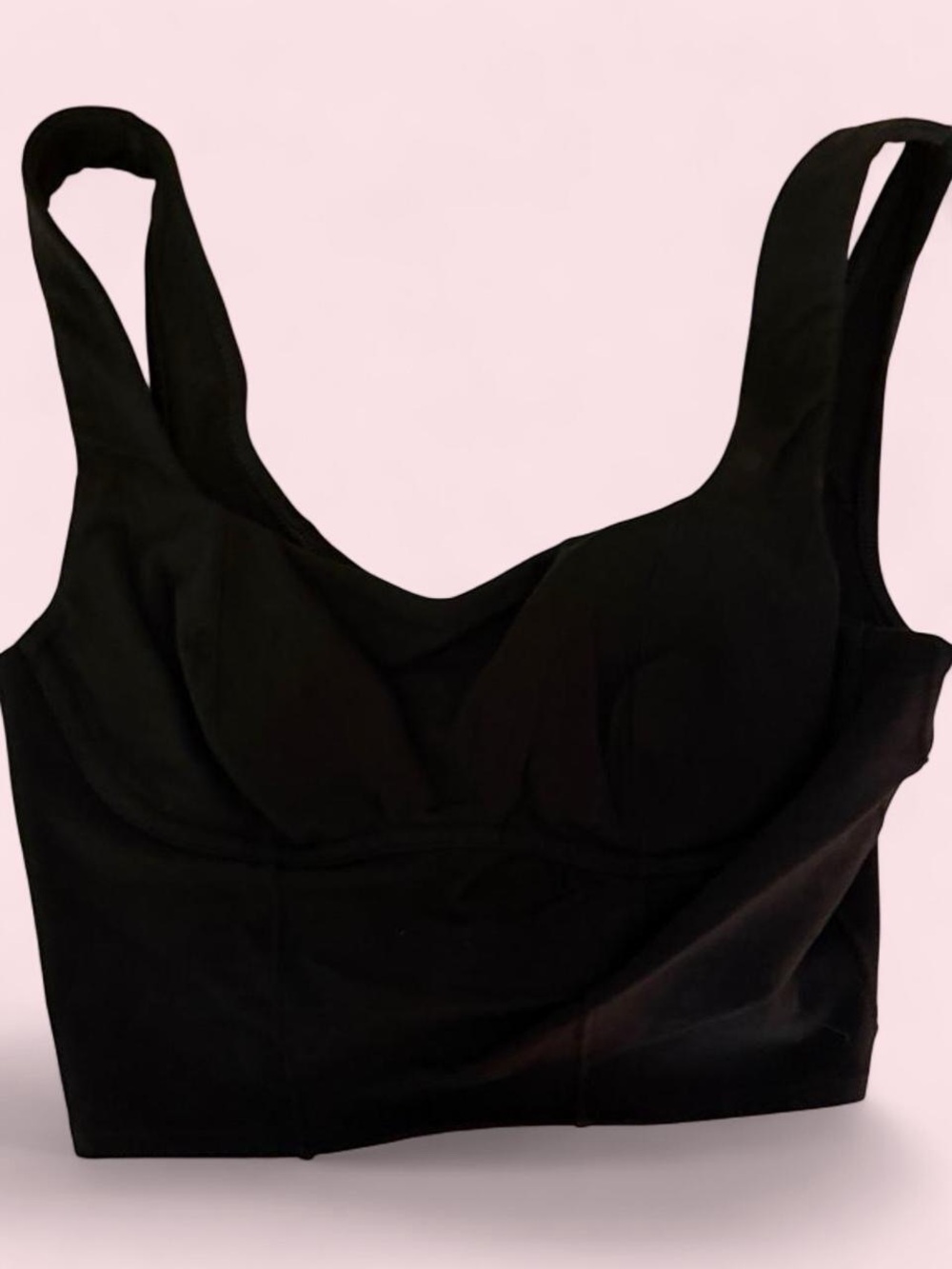 PINK Victoria's Secret Black Longline Bralette
